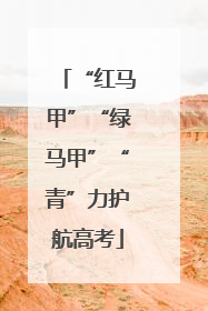 “红马甲”“绿马甲”“青”力护航高考
