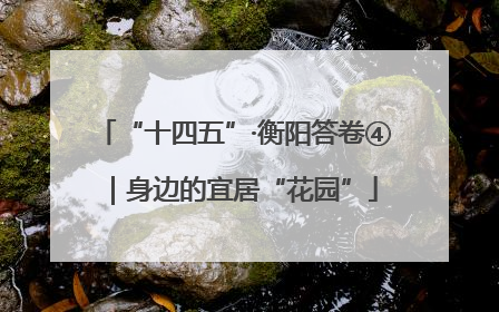 “十四五”·衡阳答卷④｜身边的宜居“花园”