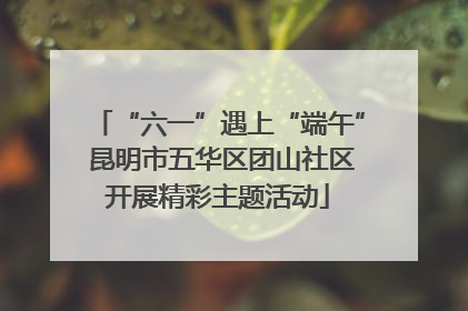 “六一”遇上“端午” 昆明市五华区团山社区开展精彩主题活动