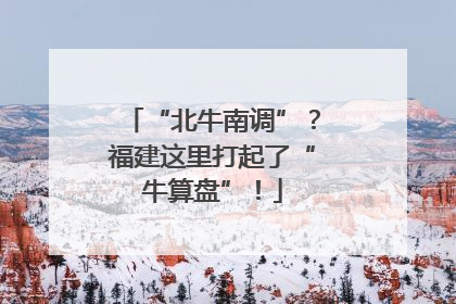 “北牛南调”？福建这里打起了“牛算盘”！