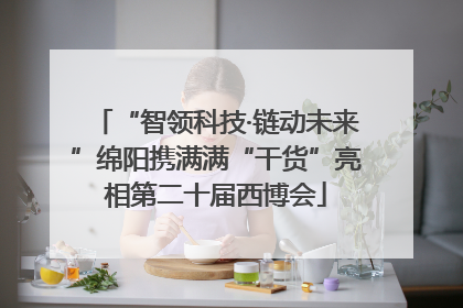 “智领科技·链动未来”绵阳携满满“干货”亮相第二十届西博会