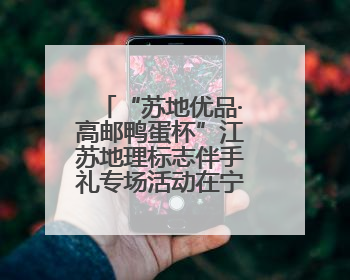 “苏地优品·高邮鸭蛋杯”江苏地理标志伴手礼专场活动在宁举行