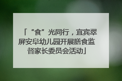 “食”光同行，宜宾翠屏安阜幼儿园开展膳食监督家长委员会活动