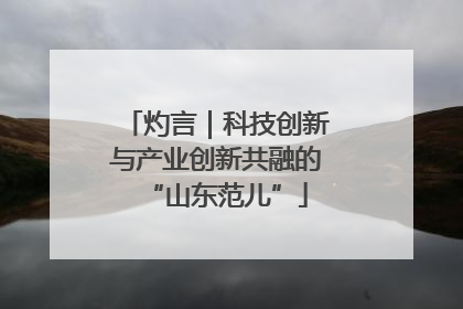 灼言｜科技创新与产业创新共融的“山东范儿”