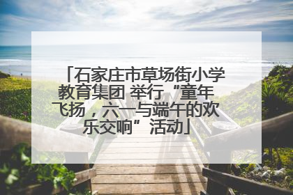 石家庄市草场街小学教育集团 举行“童年飞扬，六一与端午的欢乐交响”活动