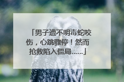 男子遭不明毒蛇咬伤，心跳骤停！然而抢救陷入僵局……