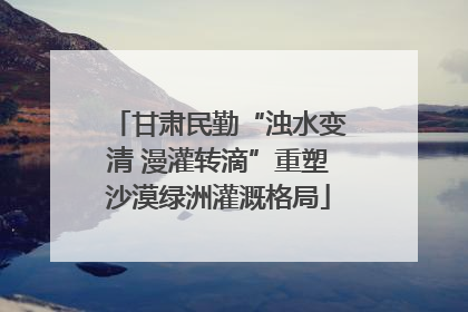 甘肃民勤“浊水变清 漫灌转滴”重塑沙漠绿洲灌溉格局