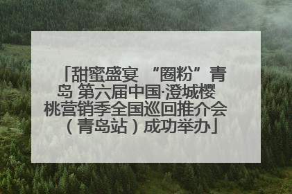 甜蜜盛宴 “圈粉”青岛 第六届中国·澄城樱桃营销季全国巡回推介会（青岛站）成功举办