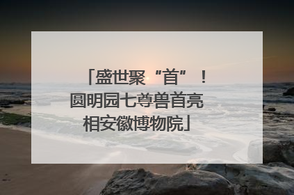 盛世聚“首”！圆明园七尊兽首亮相安徽博物院