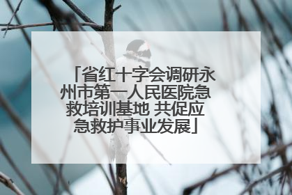 省红十字会调研永州市第一人民医院急救培训基地 共促应急救护事业发展