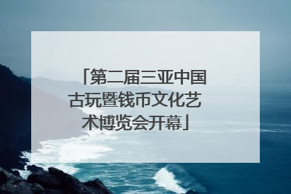 第二届三亚中国古玩暨钱币文化艺术博览会开幕