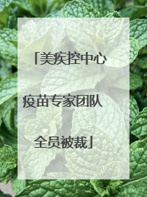 美疾控中心疫苗专家团队全员被裁