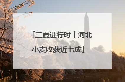 三夏进行时丨河北小麦收获近七成