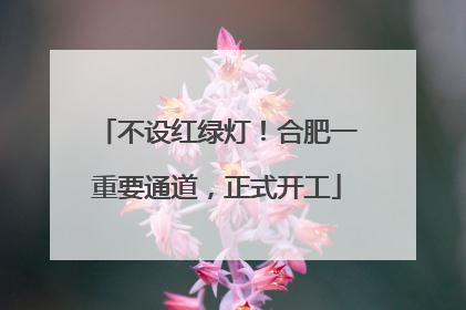 不设红绿灯！合肥一重要通道，正式开工