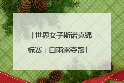 世界女子斯诺克锦标赛：白雨露夺冠