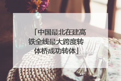 中国最北在建高铁全线最大跨度转体桥成功转体