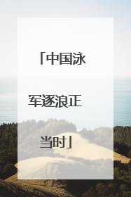 中国泳军逐浪正当时