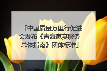 中国质量万里行促进会发布《青海家宴服务总体指南》团体标准