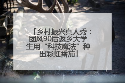 乡村振兴真人秀：团风90后返乡大学生用“科技魔法”种出彩虹番茄
