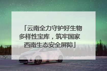 云南全力守护好生物多样性宝库，筑牢国家西南生态安全屏障