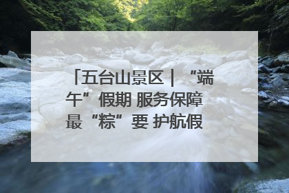 五台山景区｜“端午”假期 服务保障最“粽”要 护航假期“不打烊”