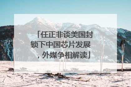 任正非谈美国封锁下中国芯片发展，外媒争相解读
