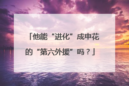 他能“进化”成申花的“第六外援”吗？