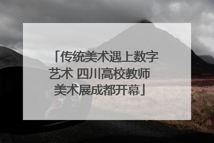 传统美术遇上数字艺术 四川高校教师美术展成都开幕