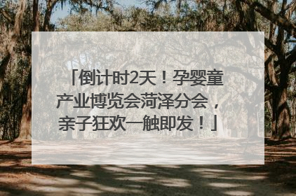 倒计时2天！孕婴童产业博览会菏泽分会，亲子狂欢一触即发！