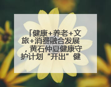 健康+养老+文旅+消费融合发展，黄石仲夏健康守护计划“开出”健康新业态