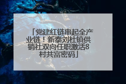 党建红链串起全产业链！新泰刘杜镇供销社双向任职激活8村共富密码