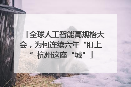 全球人工智能高规格大会，为何连续六年“盯上”杭州这座“城”