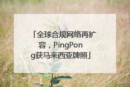 全球合规网络再扩容，PingPong获马来西亚牌照