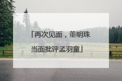 再次见面，董明珠当面批评孟羽童