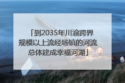 到2035年川渝跨界规模以上流经场镇的河流总体建成幸福河湖