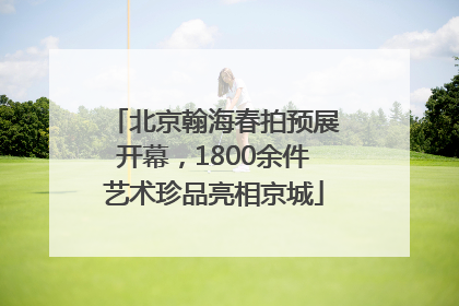 北京翰海春拍预展开幕，1800余件艺术珍品亮相京城