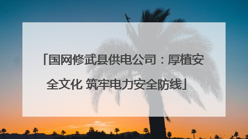 国网修武县供电公司：厚植安全文化 筑牢电力安全防线
