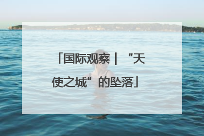 国际观察｜“天使之城”的坠落