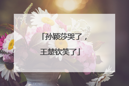 孙颖莎哭了，王楚钦笑了