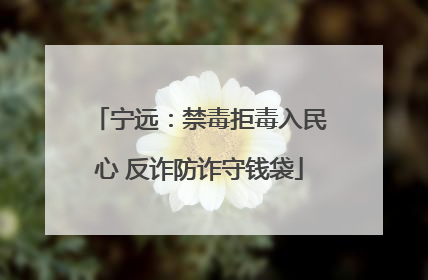 宁远：禁毒拒毒入民心 反诈防诈守钱袋