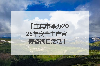 宜宾市举办2025年安全生产宣传咨询日活动