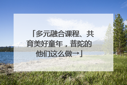 多元融合课程、共育美好童年，普陀的他们这么做→
