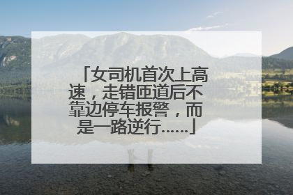 女司机首次上高速，走错匝道后不靠边停车报警，而是一路逆行……