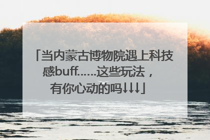 当内蒙古博物院遇上科技感buff……这些玩法，有你心动的吗↓↓↓