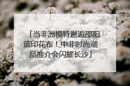 当非洲模特邂逅邵阳蓝印花布！中非时尚潮品推介会闪耀长沙