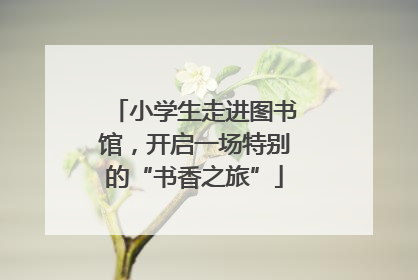 小学生走进图书馆，开启一场特别的“书香之旅”
