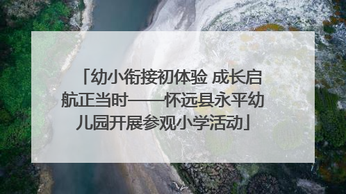 幼小衔接初体验 成长启航正当时——怀远县永平幼儿园开展参观小学活动