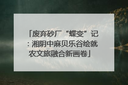 废弃砂厂“蝶变”记：湘阴中麻贝乐谷绘就农文旅融合新画卷