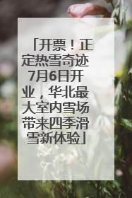开票！正定热雪奇迹7月6日开业，华北最大室内雪场带来四季滑雪新体验