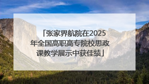 张家界航院在2025年全国高职高专院校思政课教学展示中获佳绩